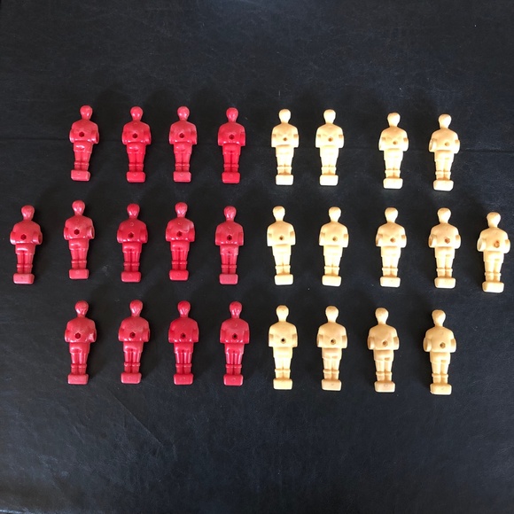 Foosball Soccer Table Games Players 4.25" (0.5" Side Holes) Replacement 26-piece - Picture 5 of 16